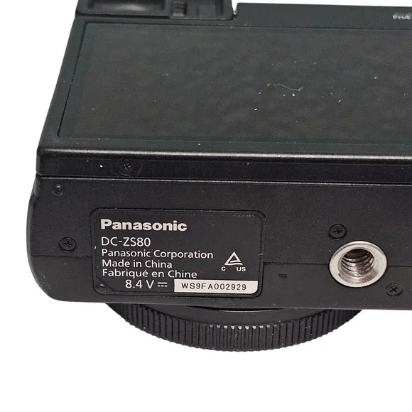 Panasonic Lumix DC-ZS80 Digital Camera 4K 30X Zoom Leica Lens Black Charger 64GB